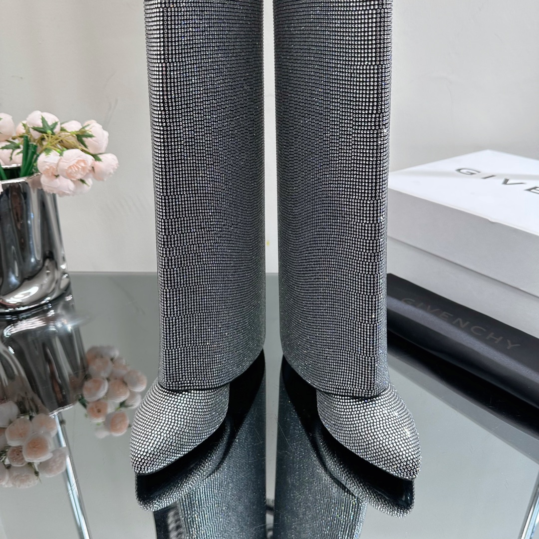 GIvenchy New Trousers Boots high quality rhinestone & metal locker