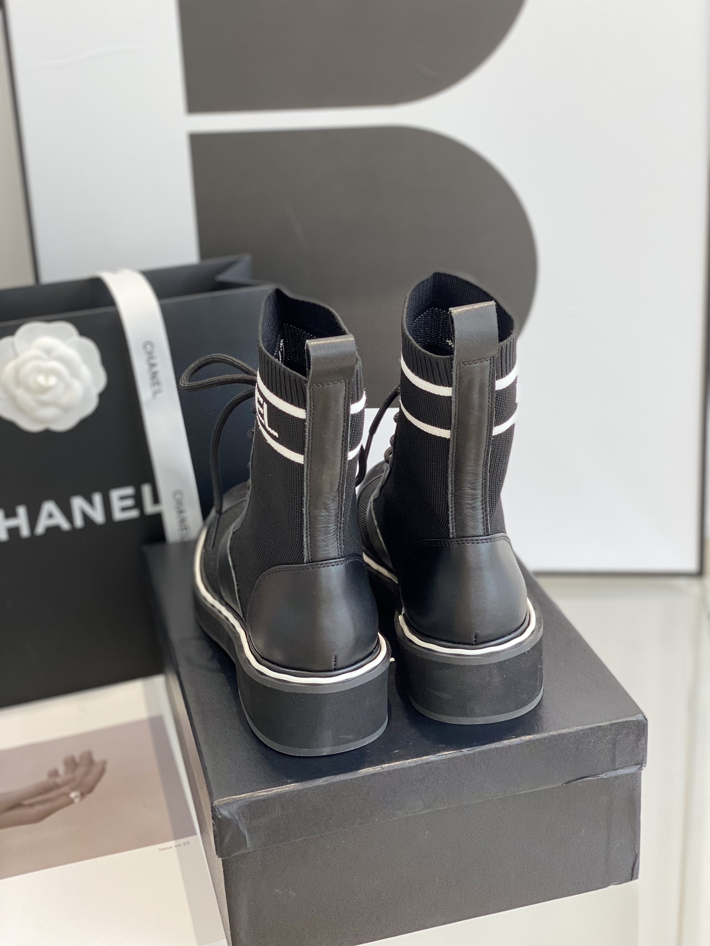 C design  runway model boots!