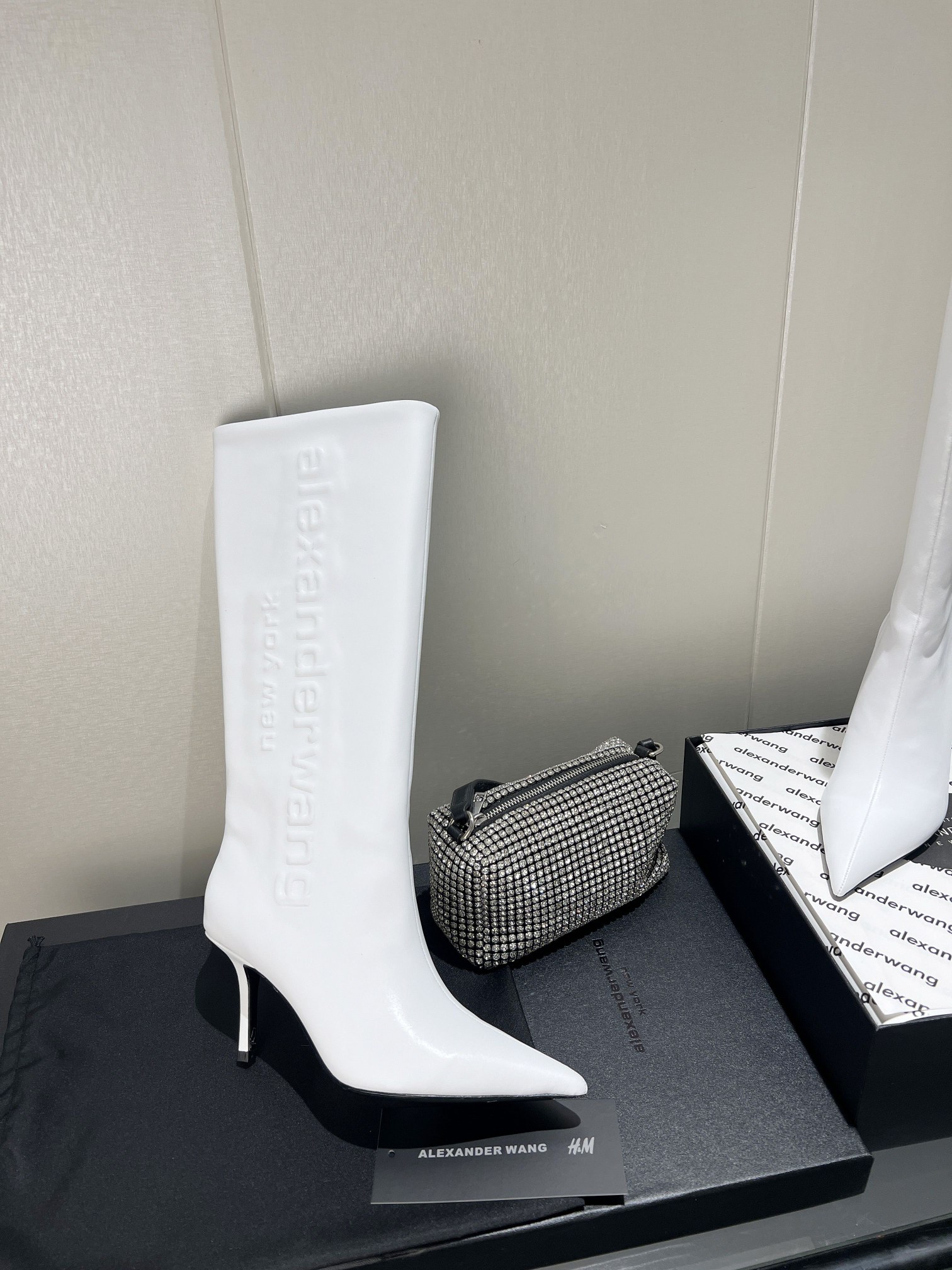 Alexandra. Wang 2023S Autumn/Winter New York Fashion Week Letter Heeled Boots