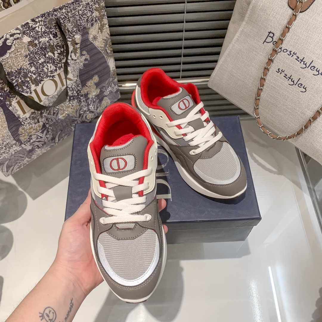 Dior new fluorescent sneakers casual shoes