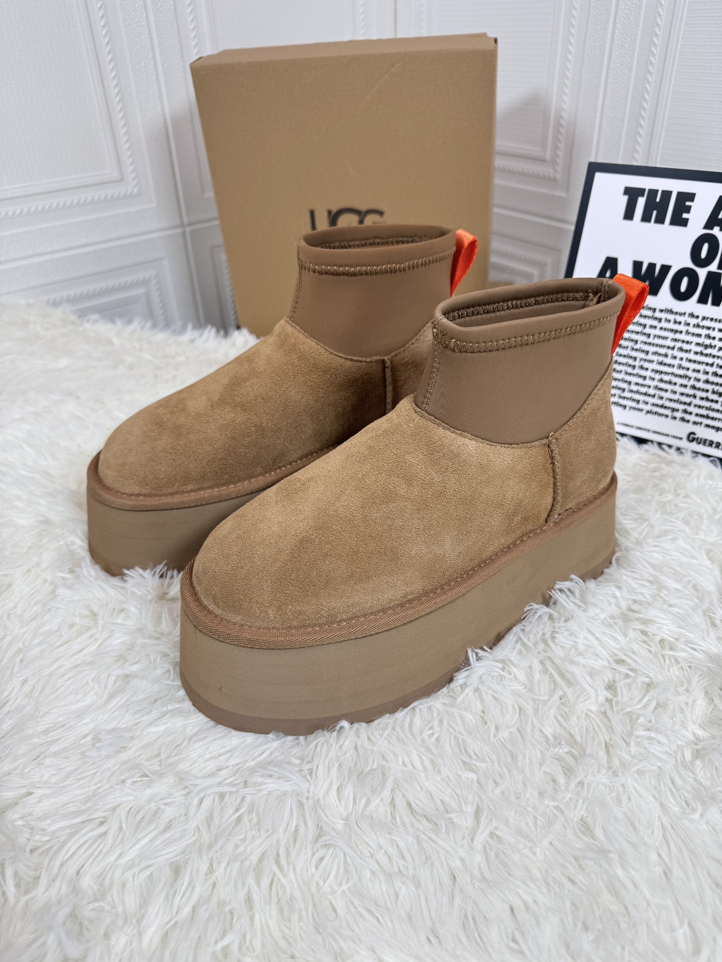 ugg sheepskin all-in-one snow boots