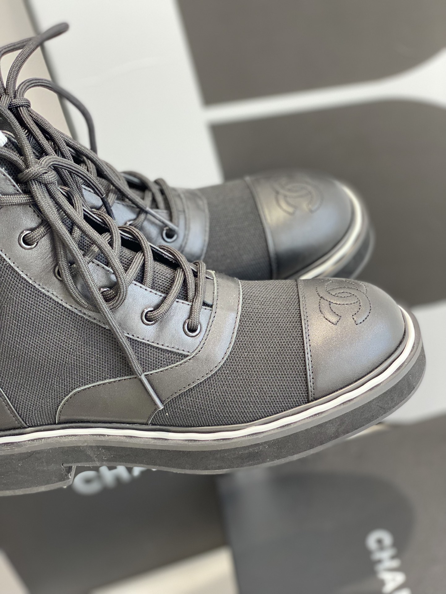 C design  runway model boots!