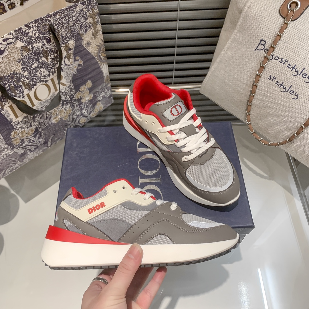 Dior new fluorescent sneakers casual shoes