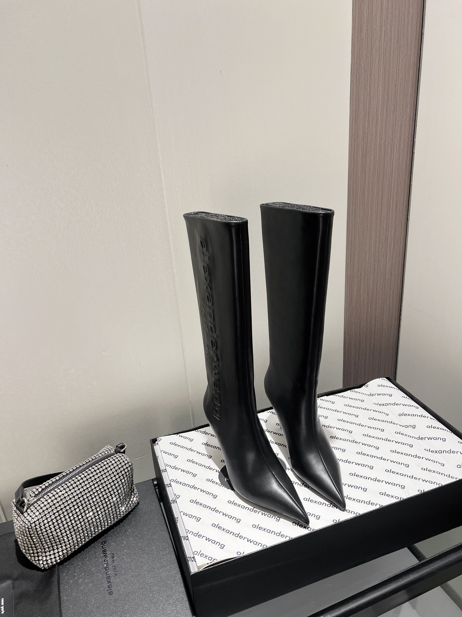 Alexandra. Wang 2023S Autumn/Winter New York Fashion Week Letter Heeled Boots