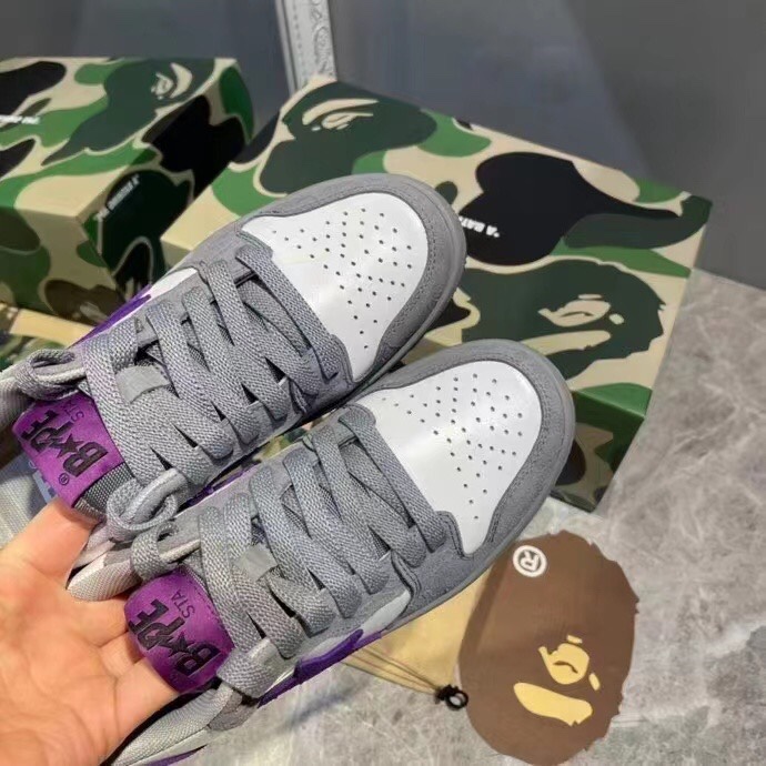 A BATHING APE embroidery Couples Casual Sneakers