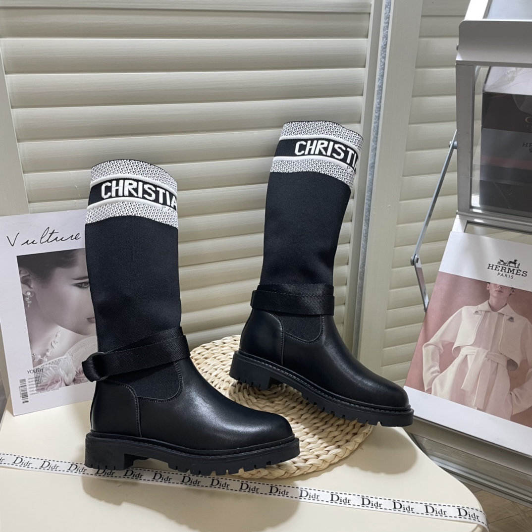 dior new mid-tube socks boots