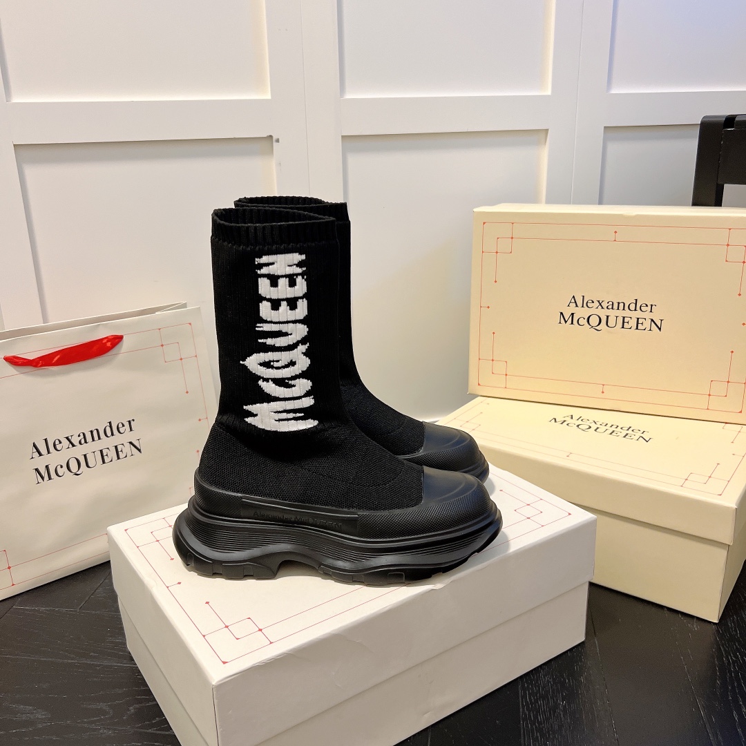 Alexander McQueen women sneakers sock boots