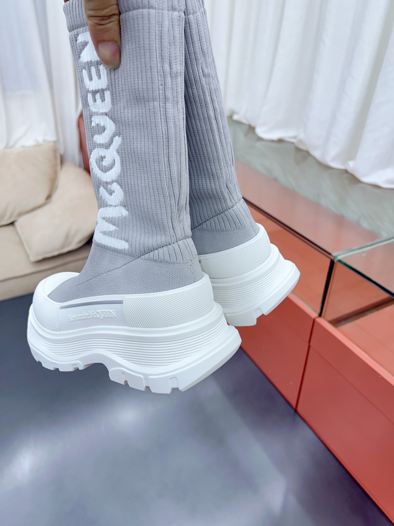 Alexander MCqueen SS New knited socking boots (unisex model)