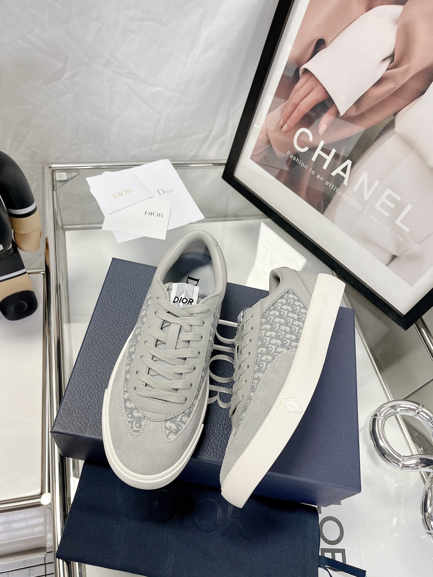 Dior Dior 2023 Latest B101 Collection Couple Casual Sneakers