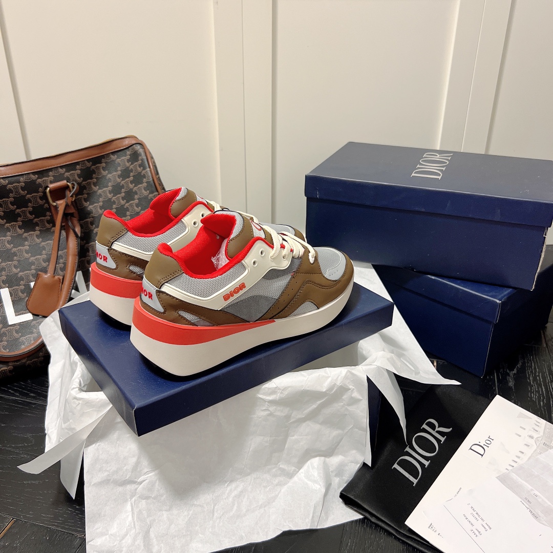 Dior B29 women sneakers thick sole casual shoes