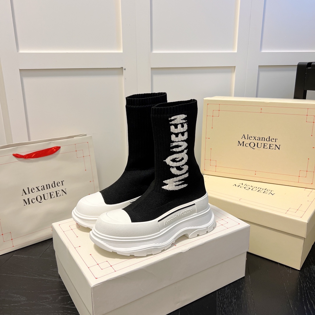 Alexander McQueen women sneakers sock boots