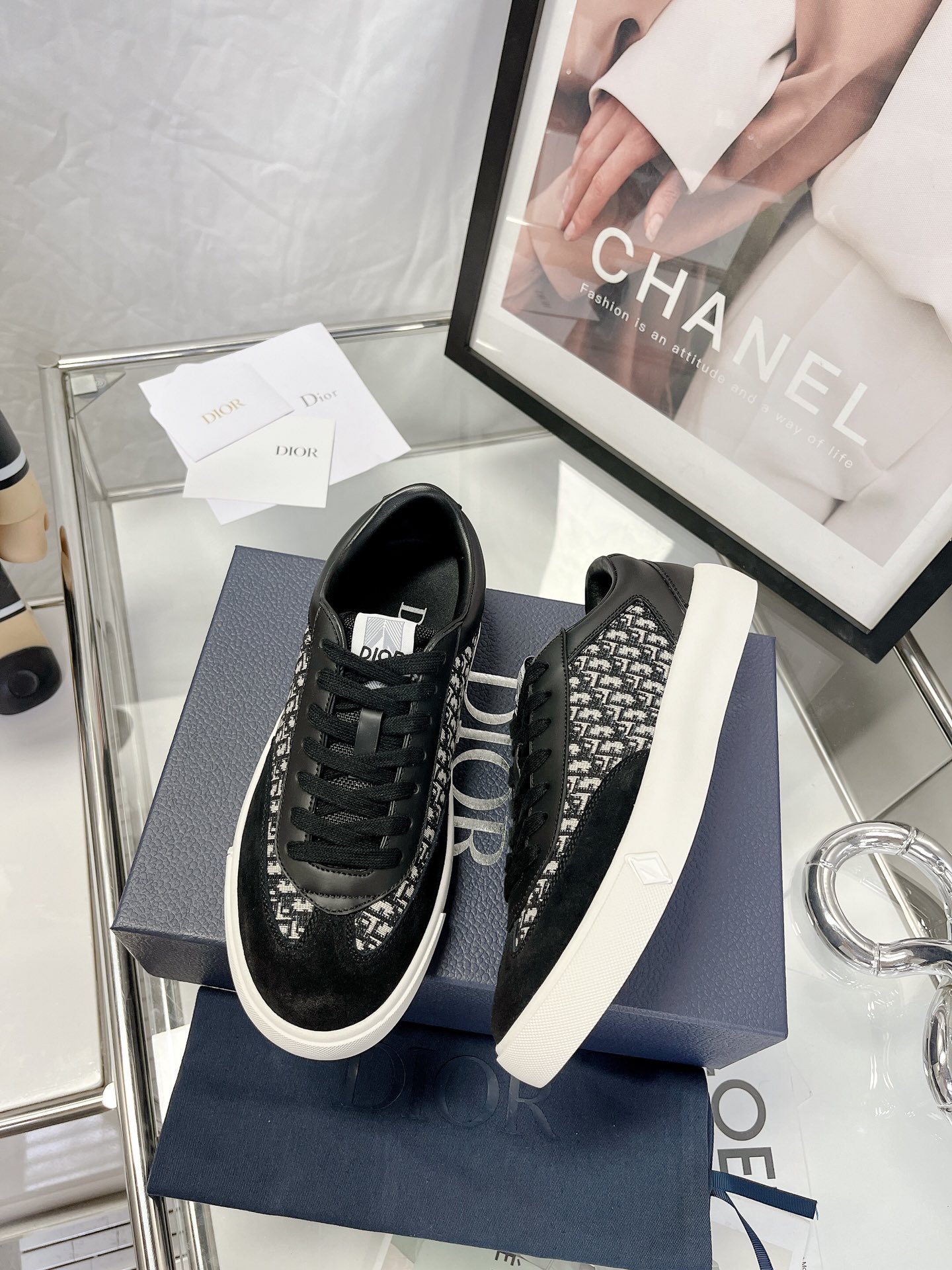 Dior Dior 2023 Latest B101 Collection Couple Casual Sneakers