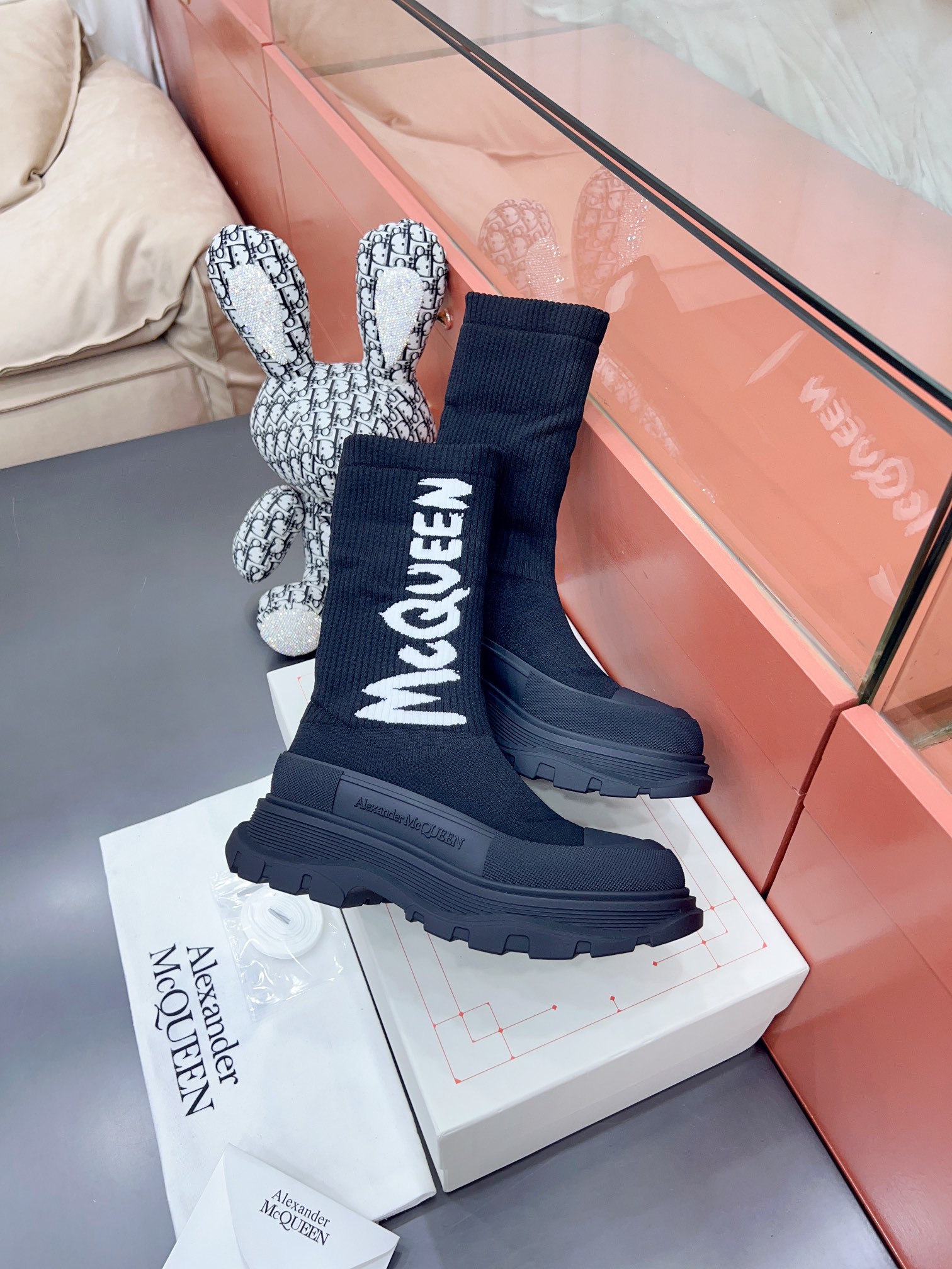 Alexander MCqueen SS New knited socking boots (unisex model)