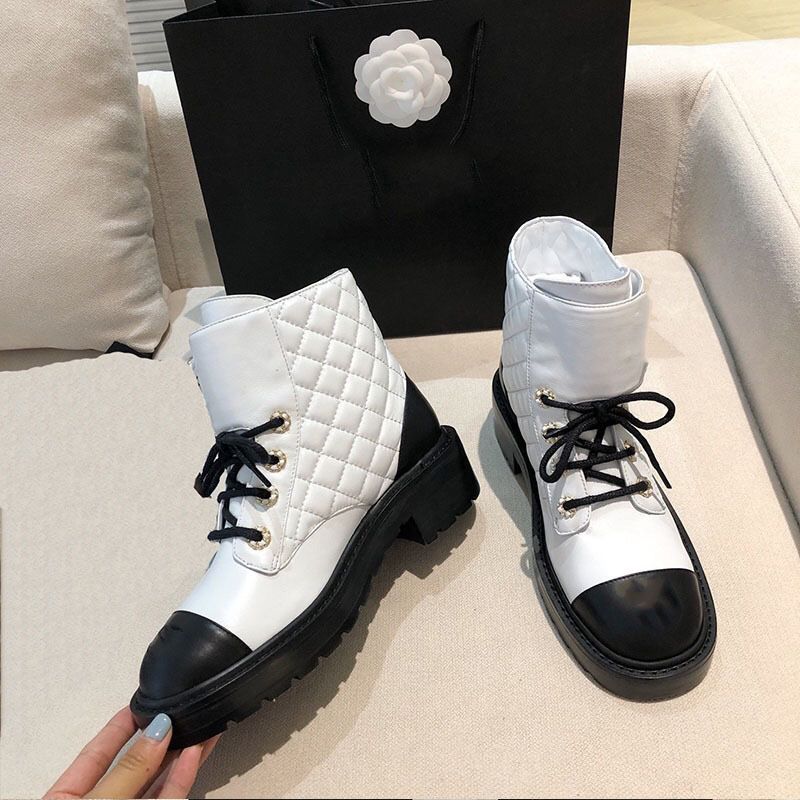 C design  Women Lace-Up Ankles Boots