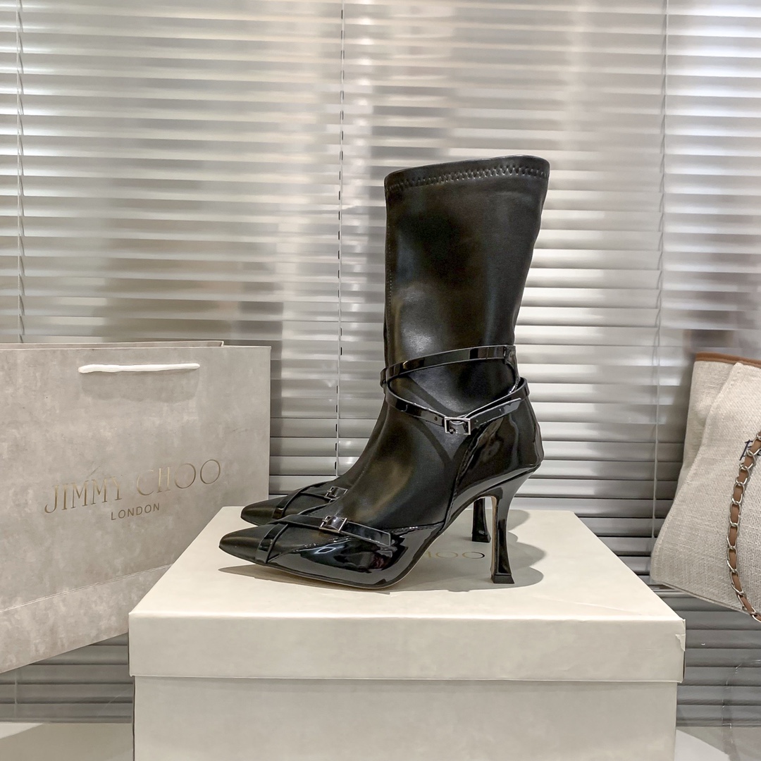 Jimmy Choo riders high heel boots