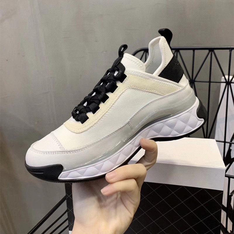 C design  Women Lace Up Wedges Sneakers