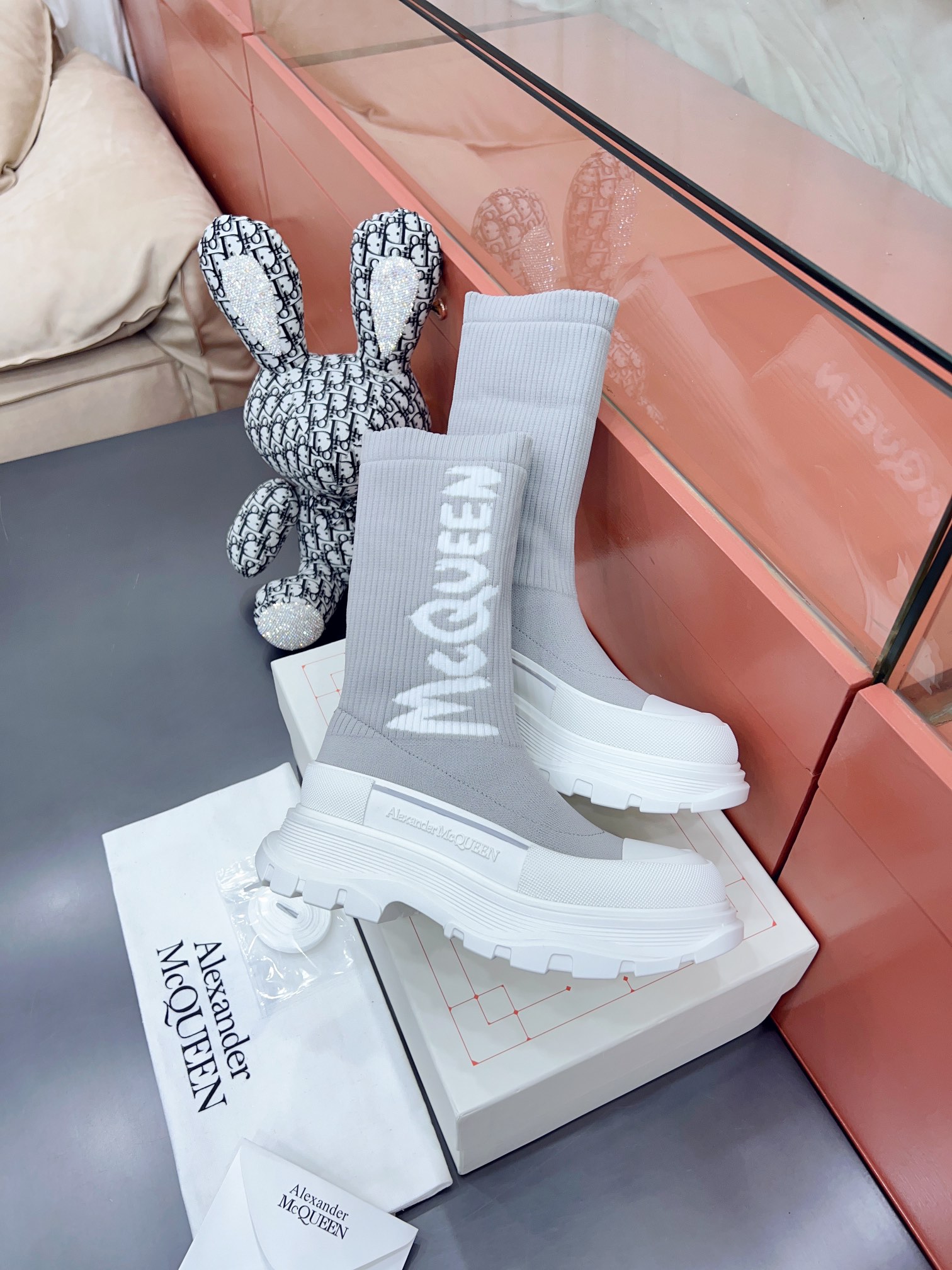 Alexander MCqueen SS New knited socking boots (unisex model)