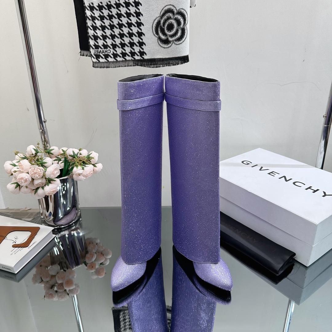 GIvenchy New Trousers Boots high quality rhinestone & metal locker