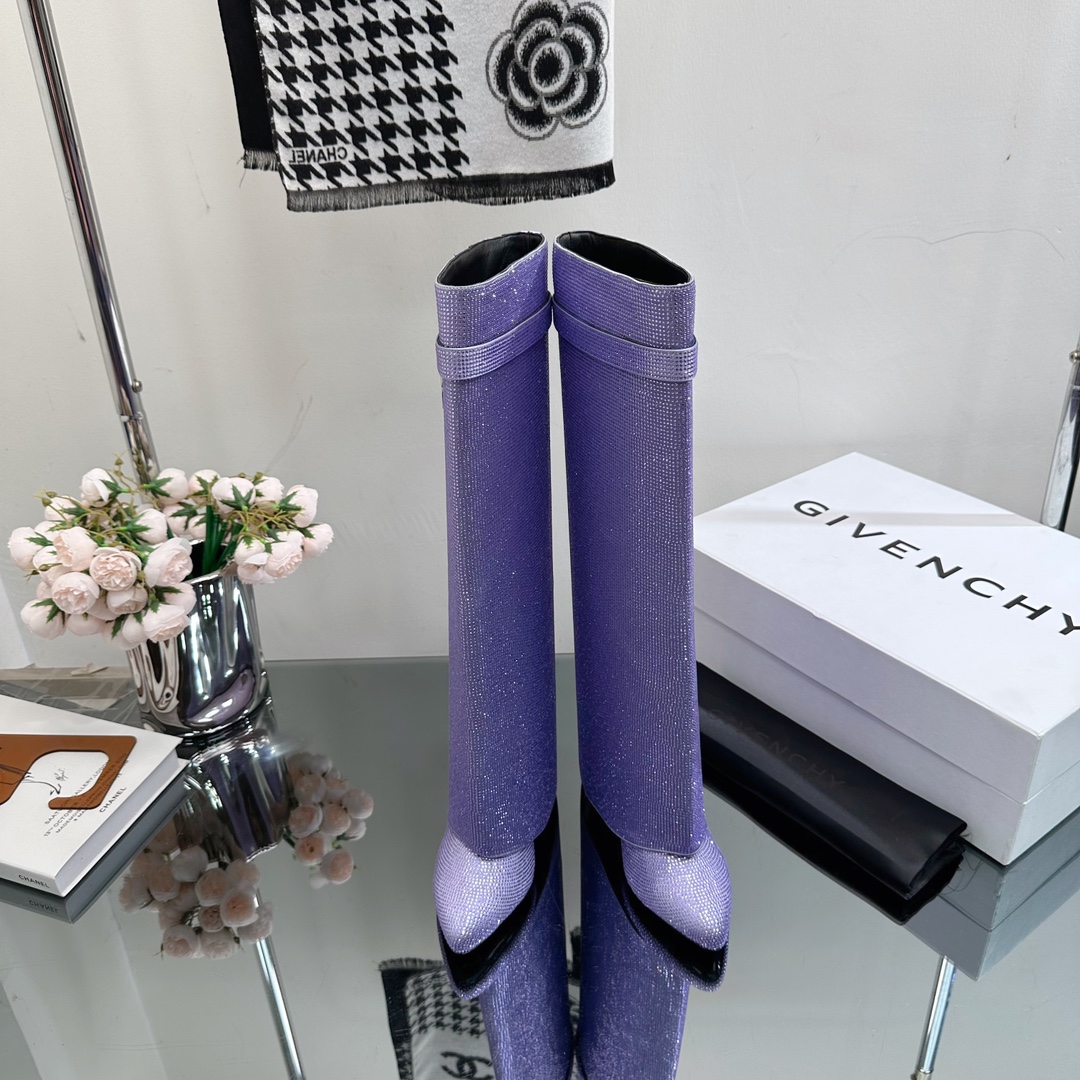 GIvenchy New Trousers Boots high quality rhinestone & metal locker