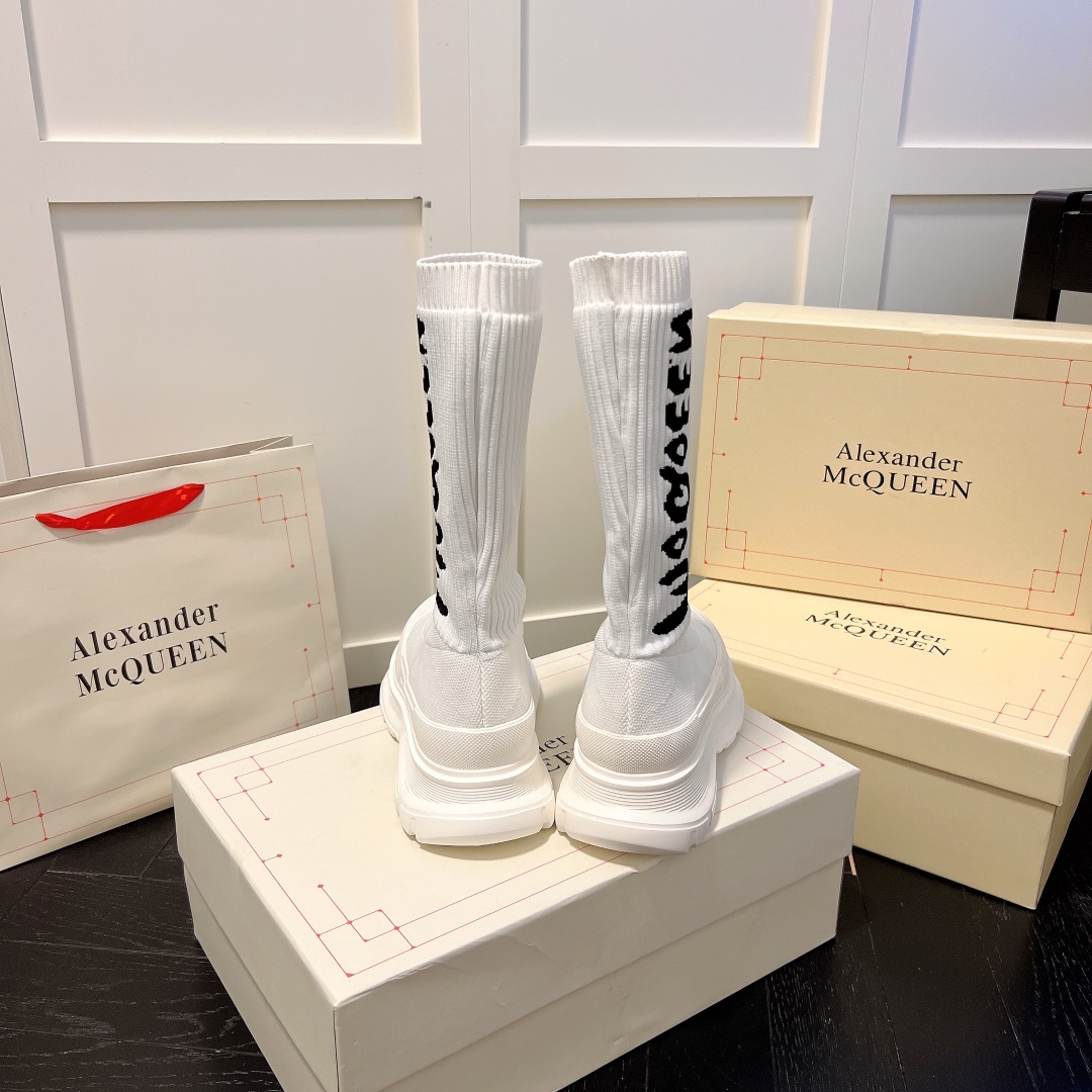 Alexander McQueen women sneakers sock boots