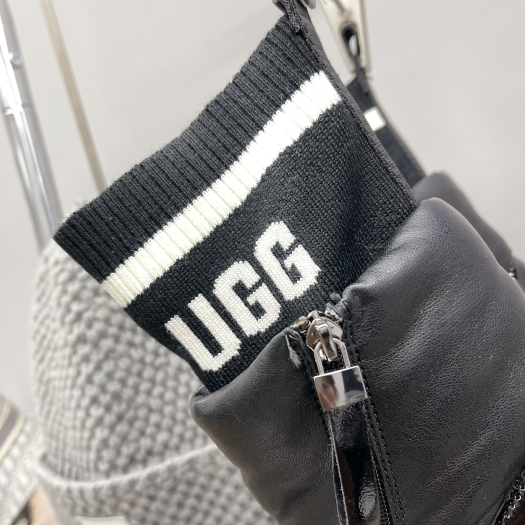 UGG new winter patent leather woolen snow boots