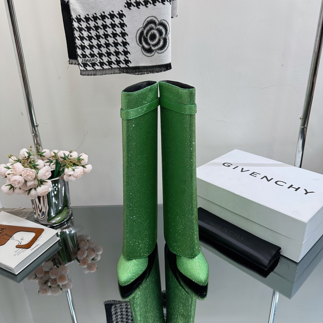 GIvenchy New Trousers Boots high quality rhinestone & metal locker