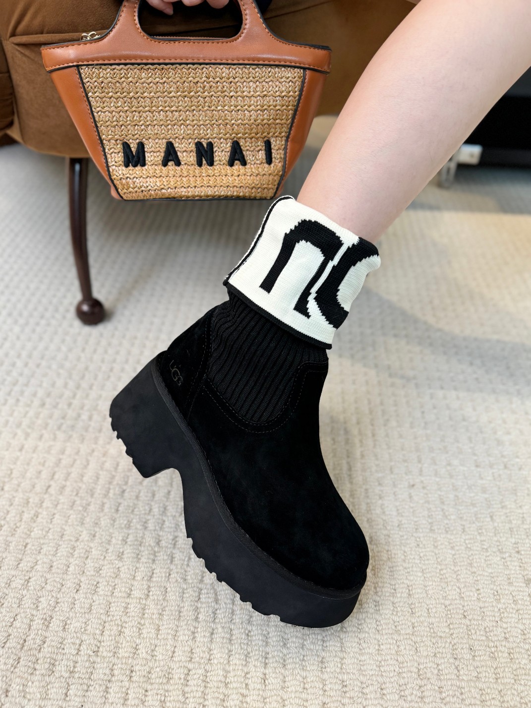 ugg thick sole martin boots woolen boots wool lining