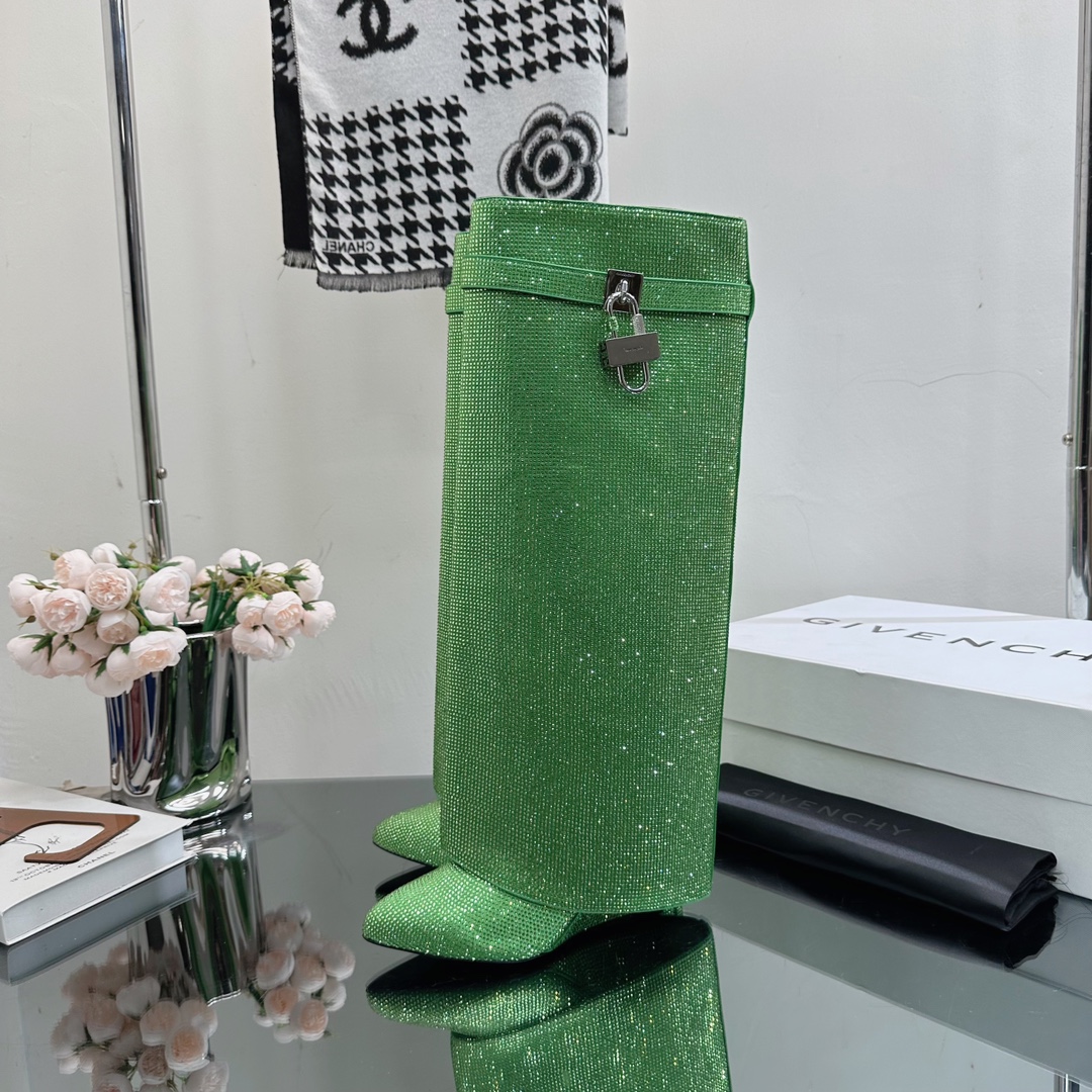 GIvenchy New Trousers Boots high quality rhinestone & metal locker