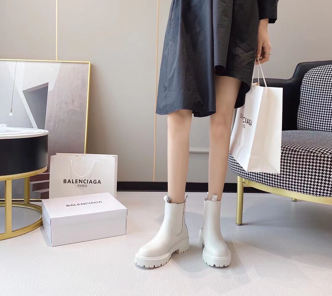 Balenciaga women's leather short boots 35-39