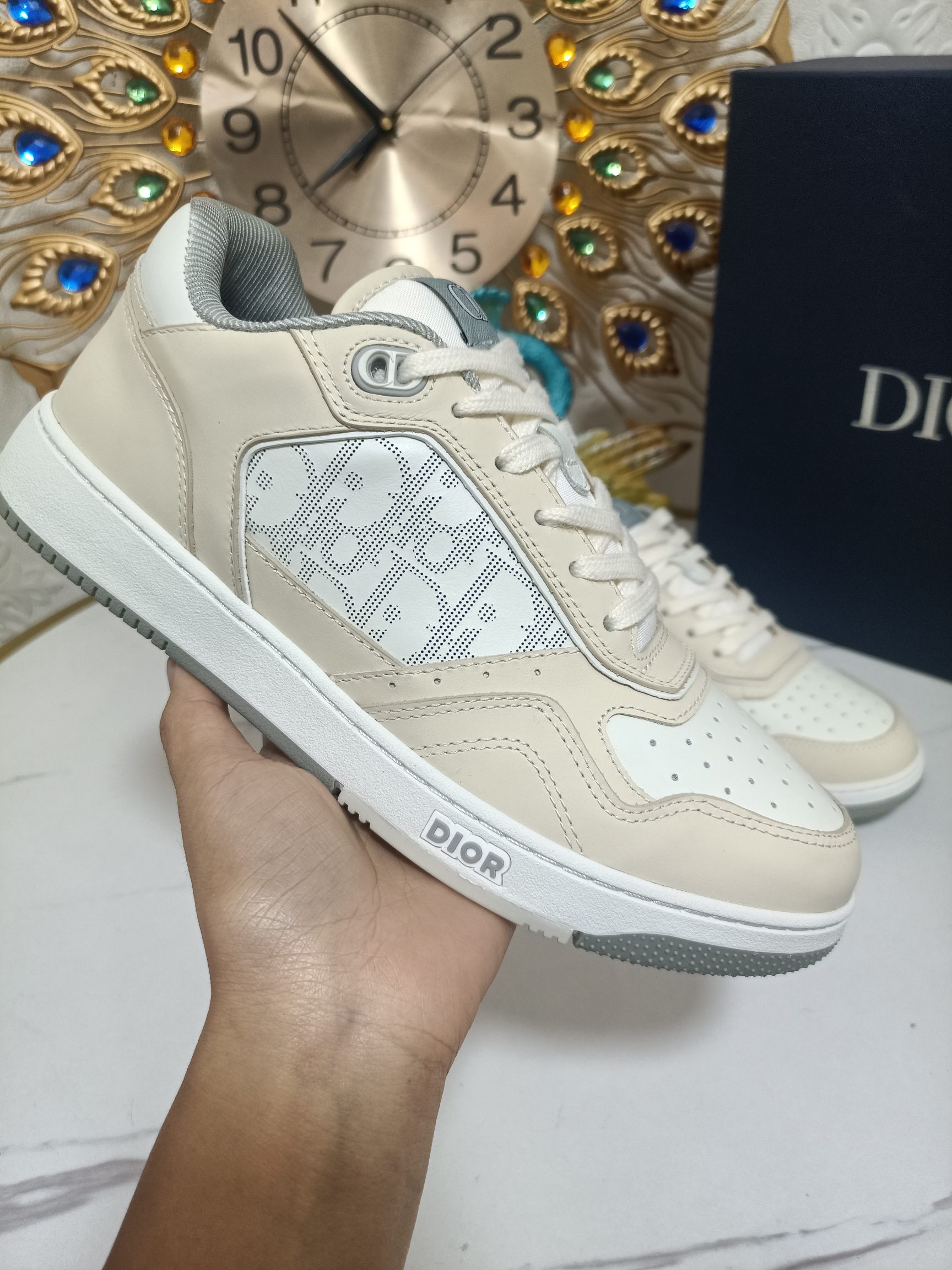 Dior couple high top B27 casual sneakers