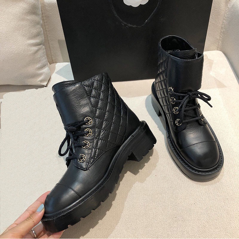 C design  Women Lace-Up Ankles Boots