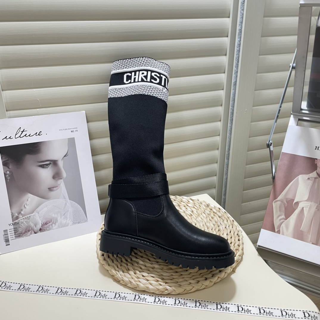 dior new mid-tube socks boots