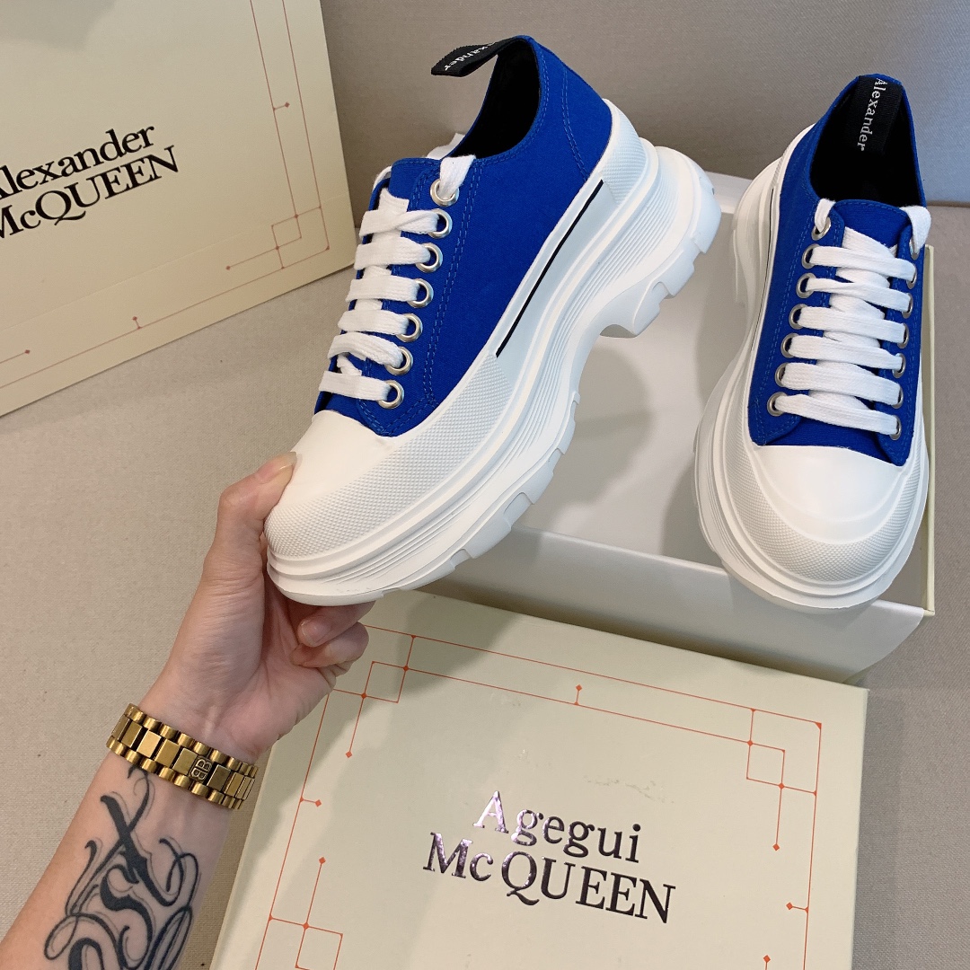 Alexander Mc queen PU thick sole sneakers casual shoes