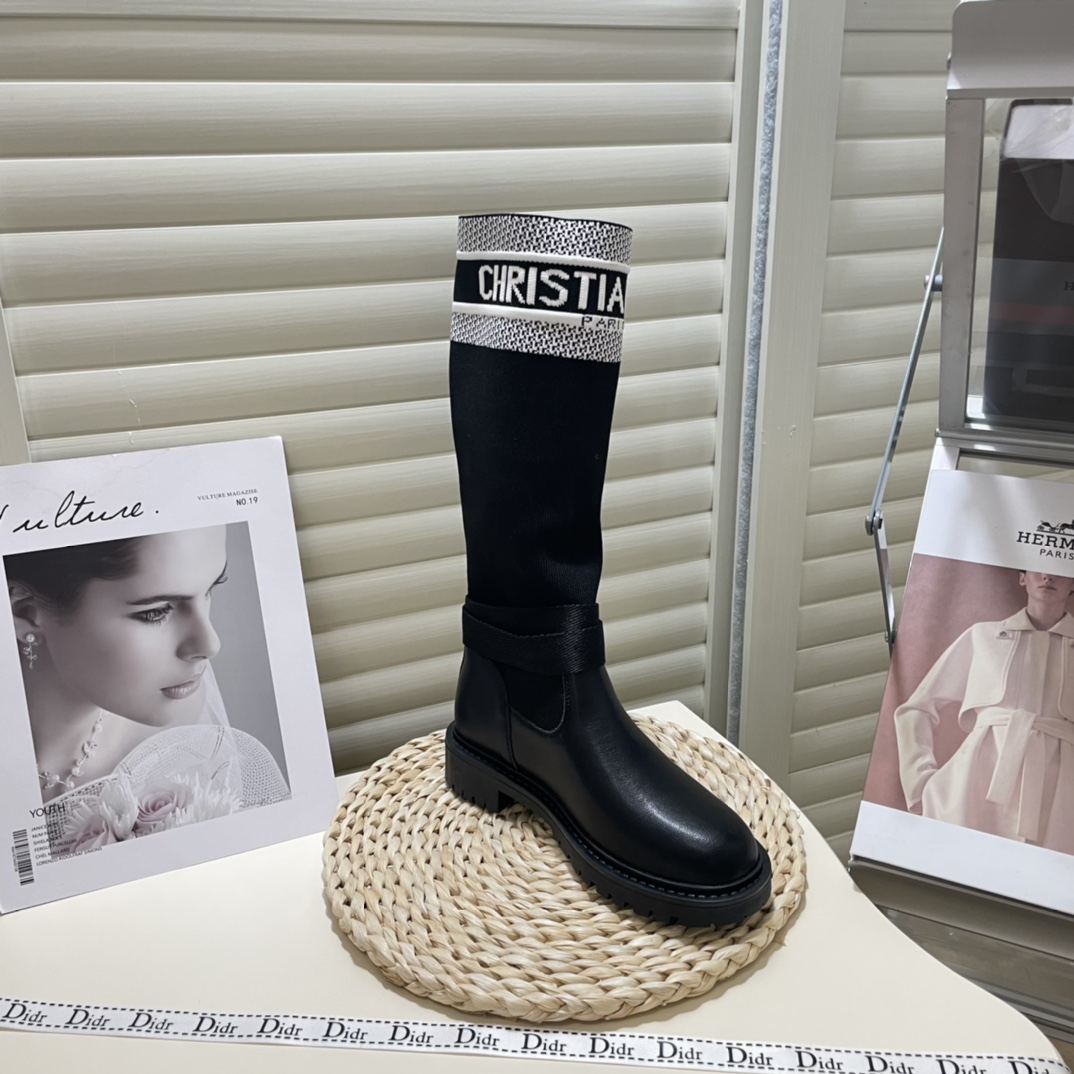 dior new mid-tube socks boots