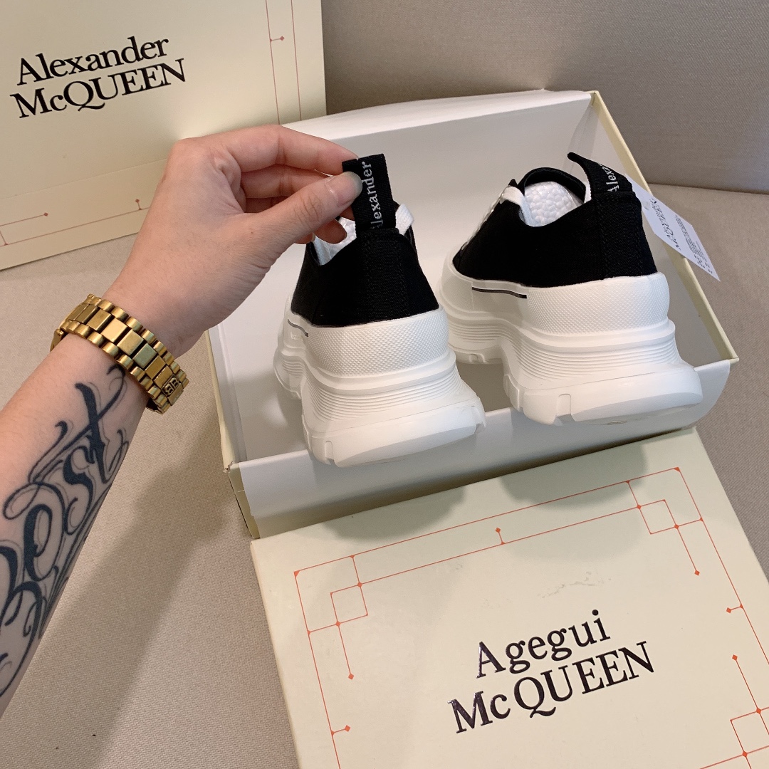 Alexander Mc queen PU thick sole sneakers casual shoes