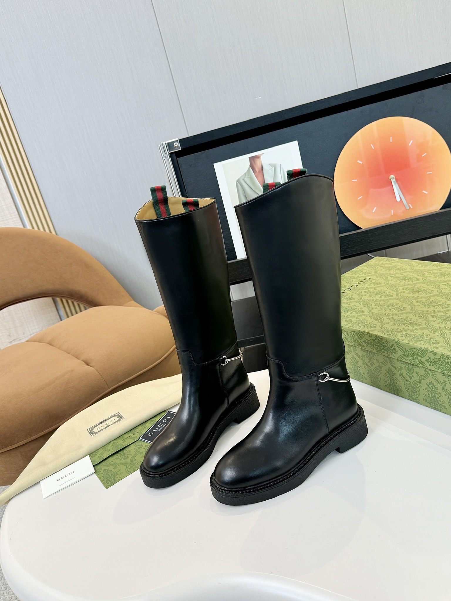 G design Monogram boots knight boots high quality