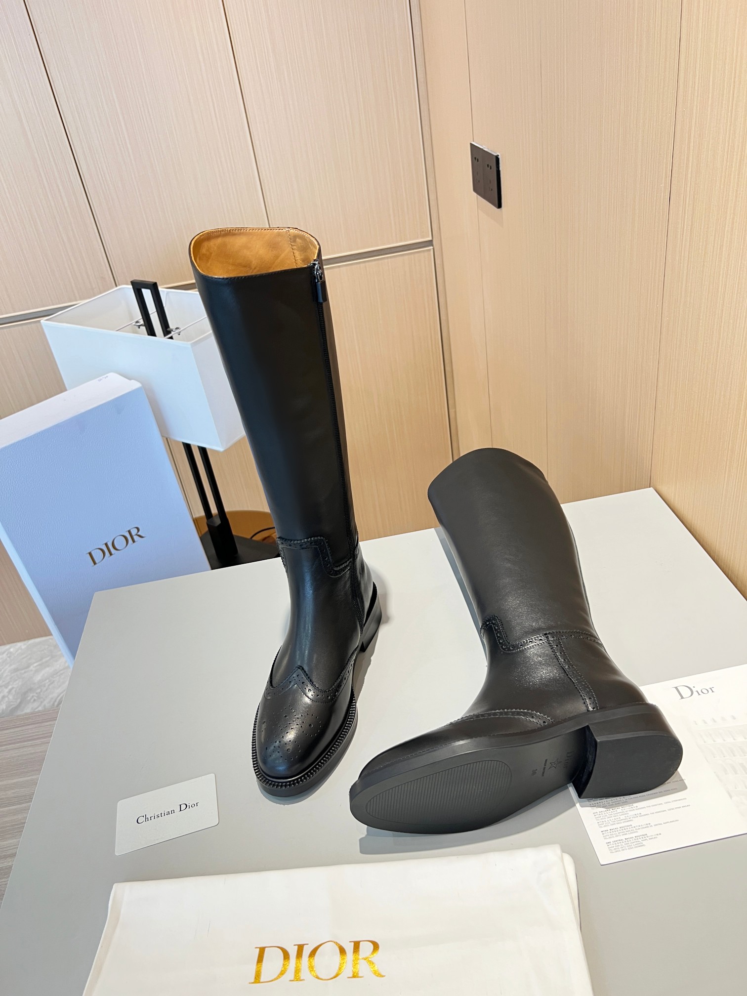 D design brogue knight boots