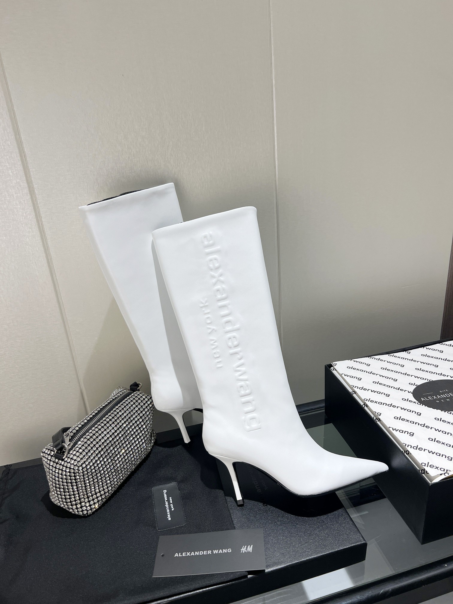 Alexandra. Wang 2023S Autumn/Winter New York Fashion Week Letter Heeled Boots