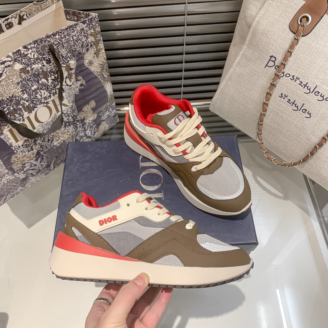 Dior new fluorescent sneakers casual shoes