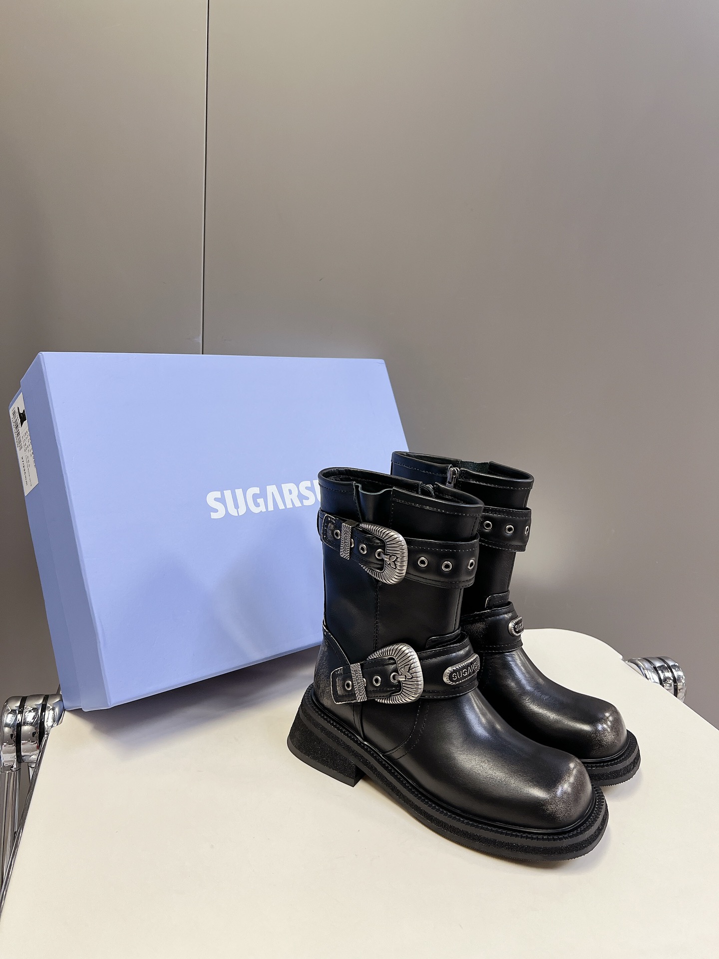 SUGARSU 24 Autumn/Winter Essentials Polished Martin Boots 5cm Heeled