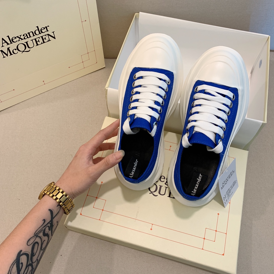 Alexander Mc queen PU thick sole sneakers casual shoes