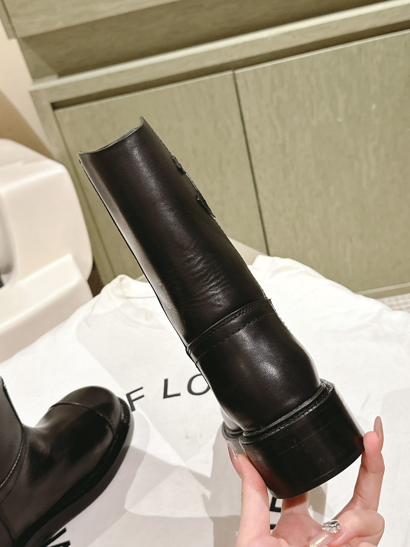 C design  Calfskin Rider Boots for Women