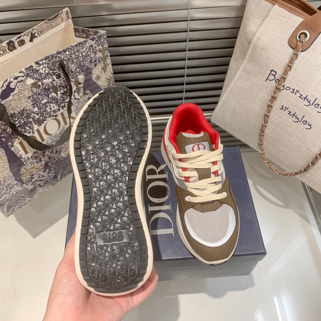 Dior new fluorescent sneakers casual shoes