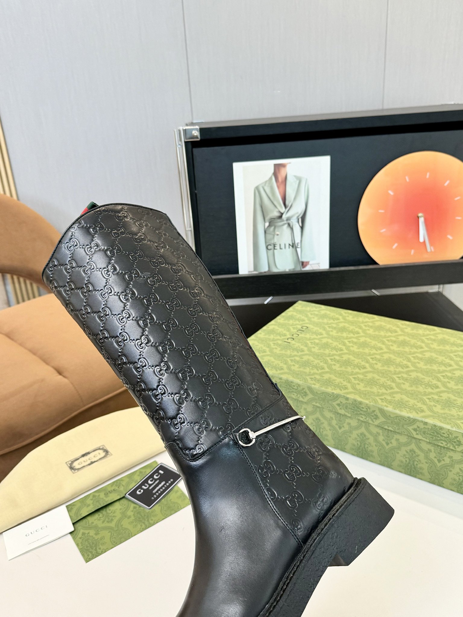 G design Monogram boots knight boots high quality