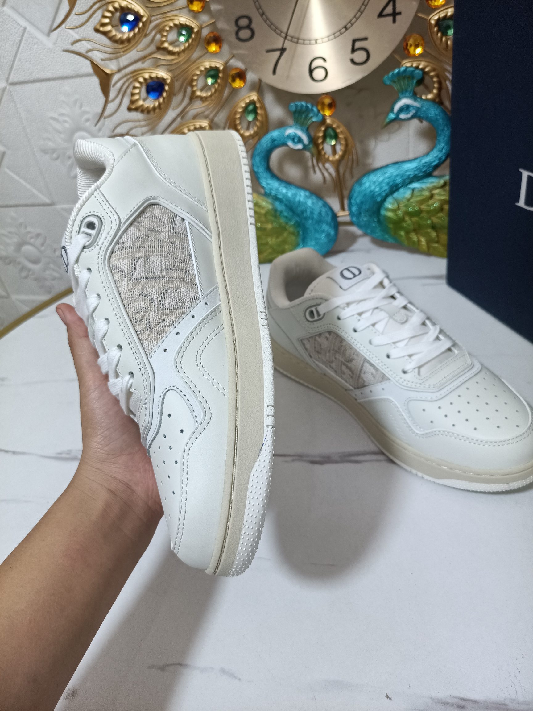 Dior couple high top B27 casual sneakers