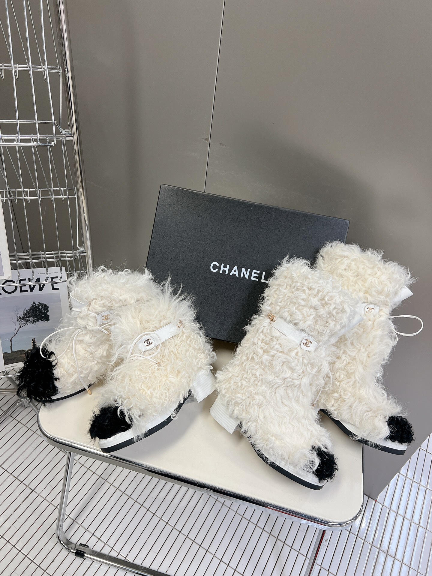 C design  autumn and winter heavy industry hot style fur boots