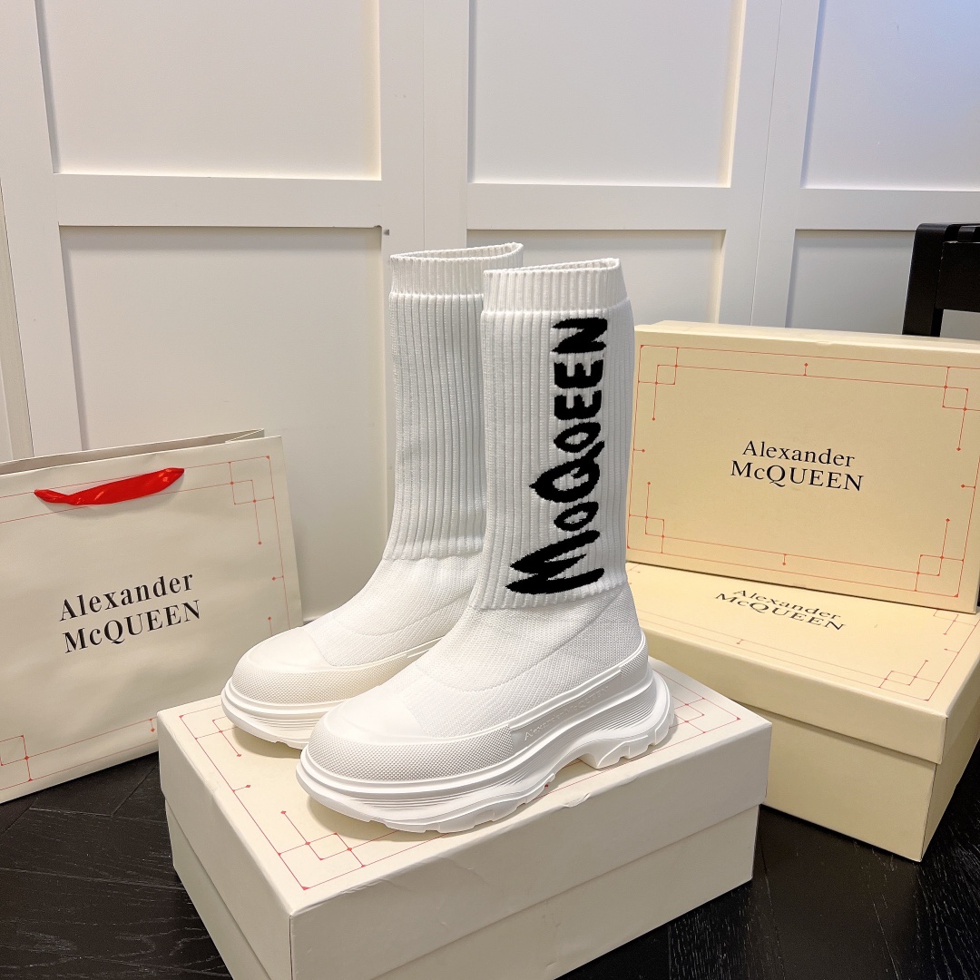 Alexander McQueen women sneakers sock boots