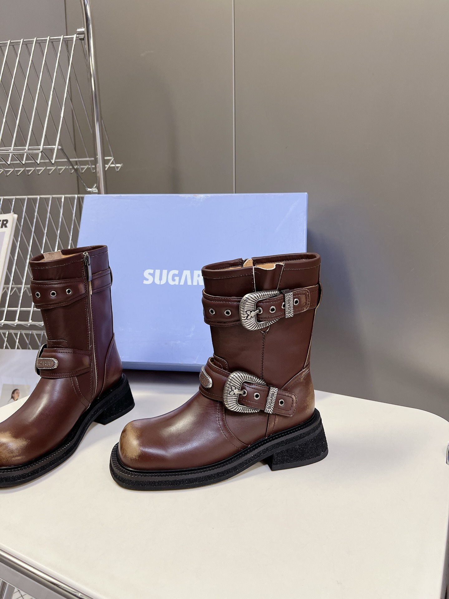 SUGARSU 24 Autumn/Winter Essentials Polished Martin Boots 5cm Heeled