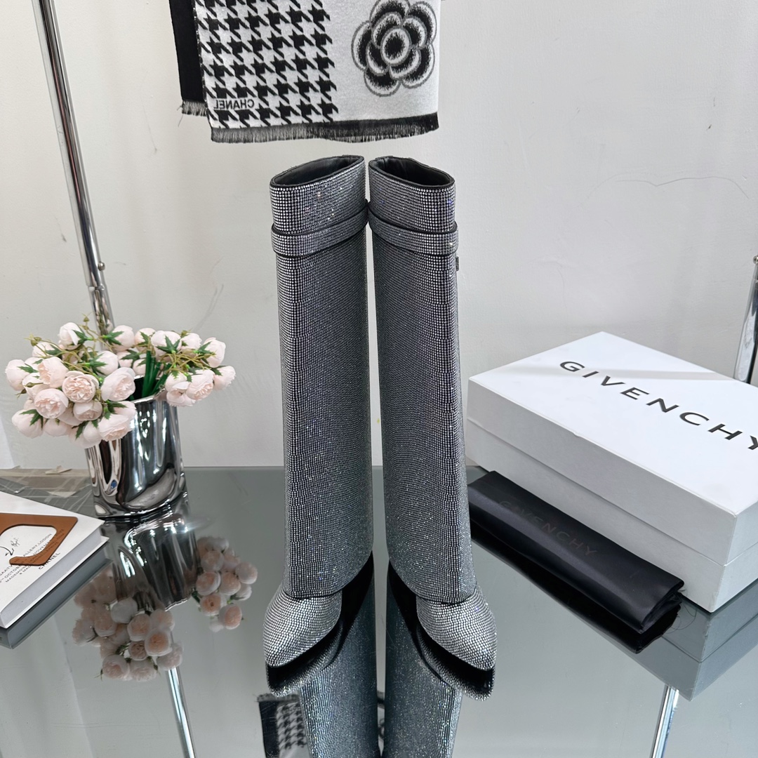 GIvenchy New Trousers Boots high quality rhinestone & metal locker