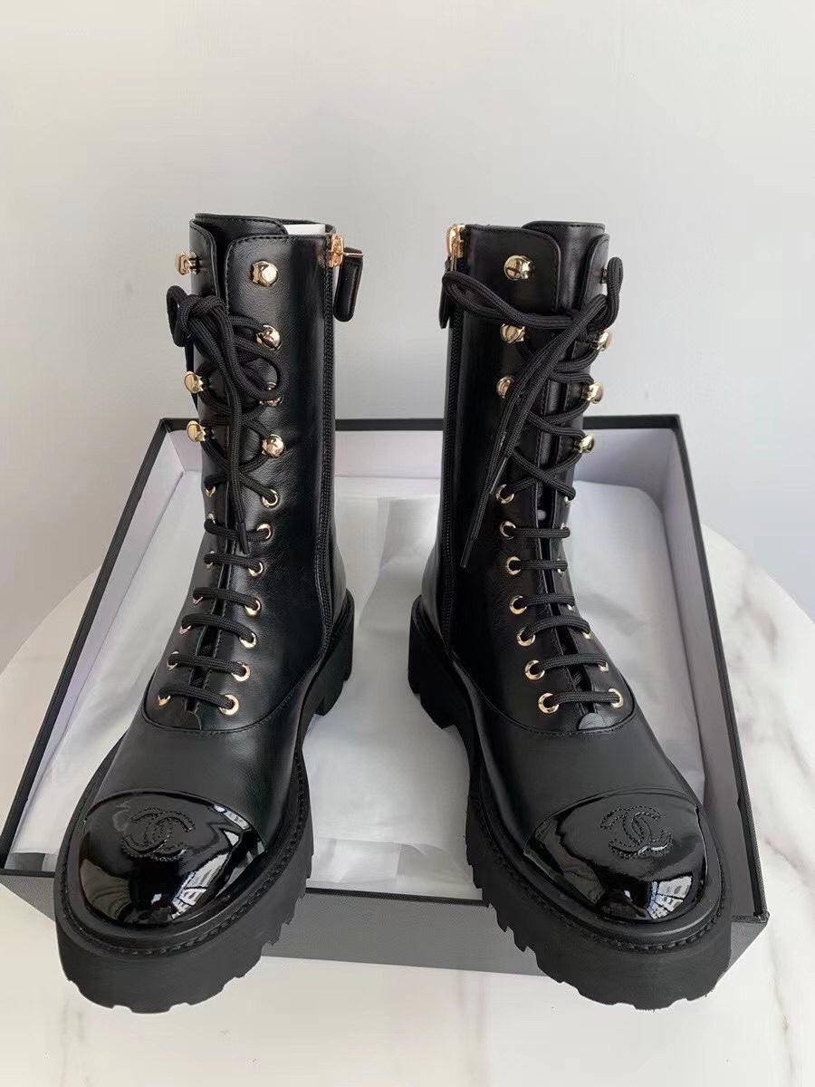 C design motorcycle boots lace-up Martin boots short boots